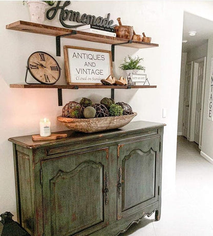 Heavy-Duty Shelf Brackets - Premium Construction Grade 1/4" (6mm) Thick Steel - Matte Black Iron Finish for Modern Farmhouse Rustic Open Shelving w/ Hardware, 4-Pack (L Bracket w/Lip, 11.25"x6")
