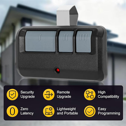 893LM 893Max 971LM for LiftMaster Chamberlain Craftsman Garage Door Opener Remote, 3-Button 120ft Range Rolling Code Replacement Remote, 41A5034 Safety Sensor Kit Compatible