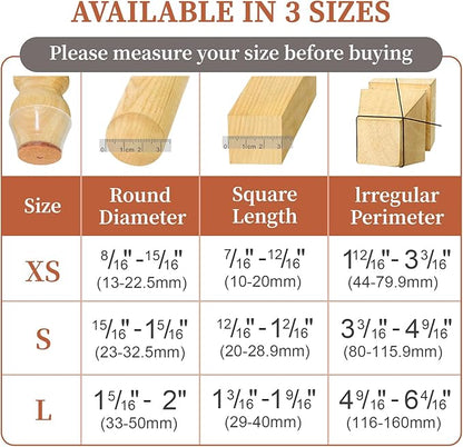 24 Pcs Chair Leg Floor Protectors for Hardwood Floors Silicone Covers Felt Pads Furniture Leg Caps Anti-Scratch Reduce Noise Fit (15/16" to 1-5/16")