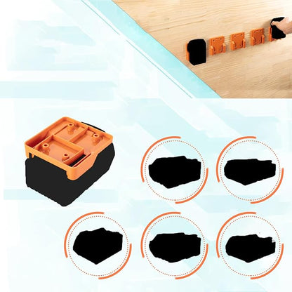 Crivnhar Battery Mount Holder Compatible for RIDGID 18V Batteries, Wall Mounts Hanger Fit for L1815R B1820R L1830R B1830R B1820, Organize Garage/Workshop/Work Truck(5 Pack, w/20 Screws, No Battery)