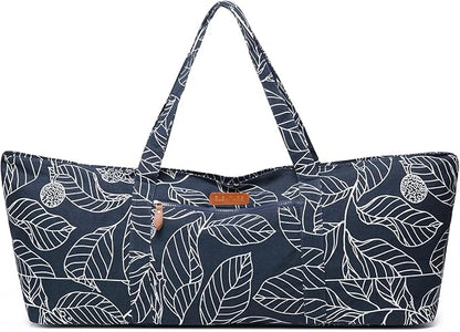Large Yoga Mat Bag for Women Men, Travel Gym Bag for Pilates Office Beach Workout, Yoga Mat Tote Carrier with Mat Strap for 1/4" 1/2" Thick Exercise Yoga Mat