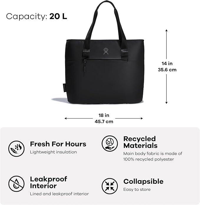 Hydro Flask 20 L Insulated Tote 2 Black