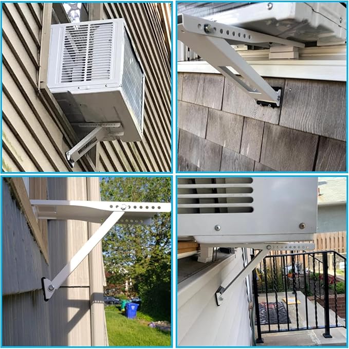 Window Air Conditioner Support Bracket , Window AC Bracket Light Duty,Universal AC Support Bracket Up to 165 lbs (Patent)