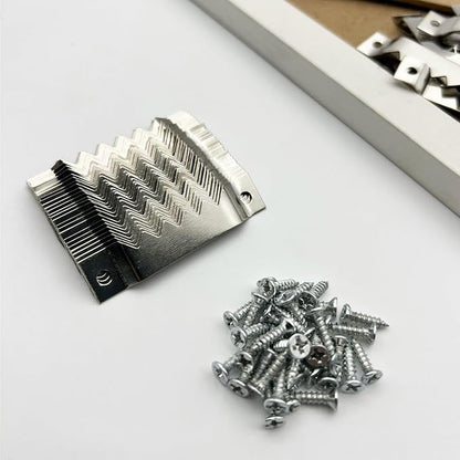 30 Pack Large Sawtooth Picture Hangers Steel Picture Hanging Picture Frames Hangers with Screws Picture Hang Solutions, for Hanging Clock Paintings Artwork Picture Frame Hook Photos (Silver)