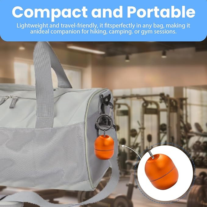 Jewelry Storage Box Case Gym Storage Jewelry Storage Box Case, Ring Organizer Container with Protective Sponge,Jewelry Care Protective Ring Holder with Keychain (1-Tier Orange)
