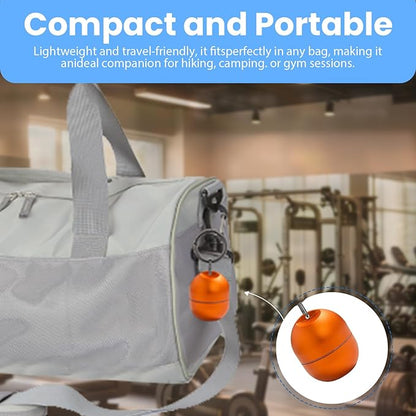 Jewelry Storage Box Case Gym Storage Jewelry Storage Box Case, Ring Organizer Container with Protective Sponge,Jewelry Care Protective Ring Holder with Keychain (1-Tier Orange)