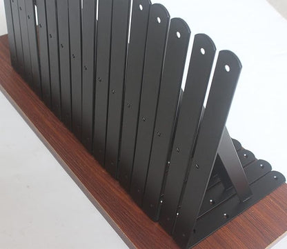 40 Pack L11 x H 8" Black Heavy Duty Shelf Brackets with Screws Metal Shelf Brackets Shelf Support Angle Brackets for Shelves L Brackets Heavy Duty Floating Shelf