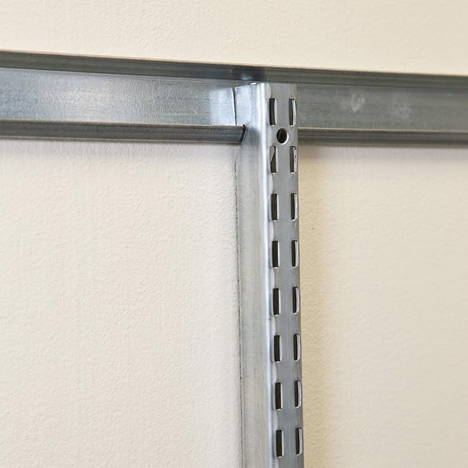 John Sterling FAST-MOUNT Adjustable Wall Standard, 72-inch, Galvanized, BK-0100-6, Silver
