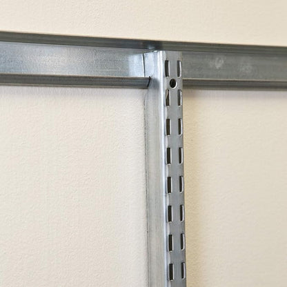 John Sterling FAST-MOUNT Adjustable Wall Standard, 72-inch, Galvanized, BK-0100-6, Silver
