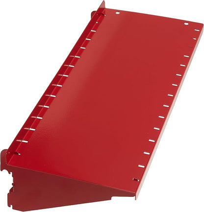 Wall Control Shelf 6in Deep Pegboard Shelf Assembly Pegboard and Slotted Tool Board - Red