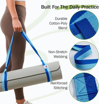 Slim Panda Yoga Mat Straps for Carrying, Adjustable Yoga Mat Carrier Sling Fits All Mats(Mat Not Included)