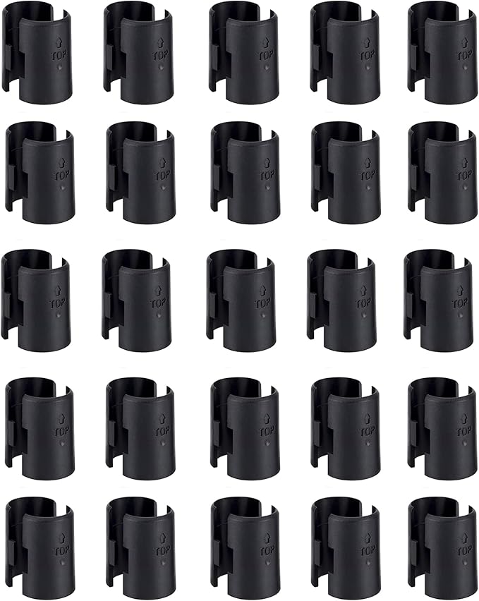 Wire Shelf Clips 50 Pack Wire Rack Lock Clip Replacements for 3/4 Inch Post Fit for Wire Shelving Sleeves System