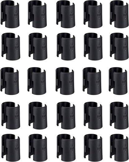 Wire Shelf Clips 50 Pack Wire Rack Lock Clip Replacements for 3/4 Inch Post Fit for Wire Shelving Sleeves System
