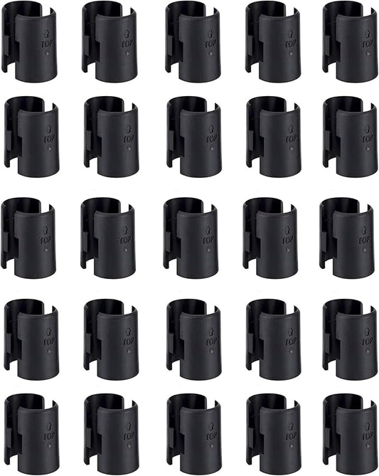 Wire Shelf Clips 50 Pack Wire Rack Lock Clip Replacements for 3/4 Inch Post Fit for Wire Shelving Sleeves System
