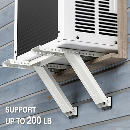 HOXHA Window AC Bracket, Universal Window Air Conditioner Support Bracket, Heavy Duty Window AC Mount, Air Conditioner Holder for Hung Windows, Support Up to 200 lbs