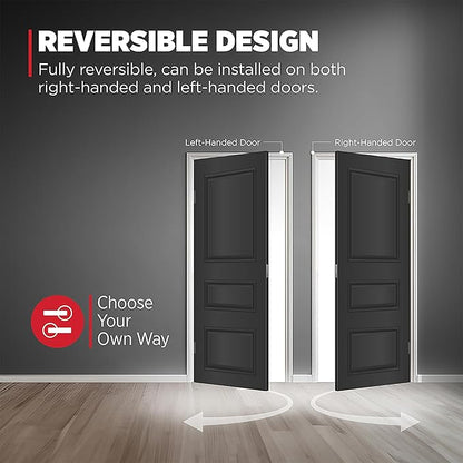 Kwikset Halifax Entry Door Handle with Lock and Key, Secure Keyed Reversible Lever Exterior, For Front Entrance and Bedrooms, Satin Nickel, Pick Resistant Smartkey Rekey Security and Microban