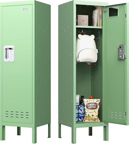 Metal Kids Locker,Metal Cabinet Storage Lockers,Lockable for Employees with Door,54" Height Steel Locker,Lockable Steel Locker for Children's Room, Playroom, School,Gym