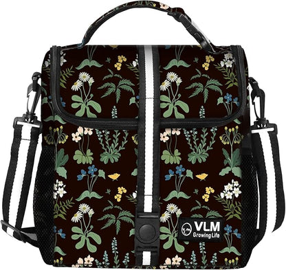 VLM Lunch Box for Women, Insulated Lunch Bag Women with Adjustable Shoulder Strap, Cute Lunch Tote Bag for Work,Picnic,Camping