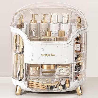 Large Makeup Organizer Countertop Vanity Organizer Cosmetic Organizer Makeup Storage Box Bathroom Counter Organizer Perfume Skincare Organizers Gift Women Girls Clear Design Easy Visibility
