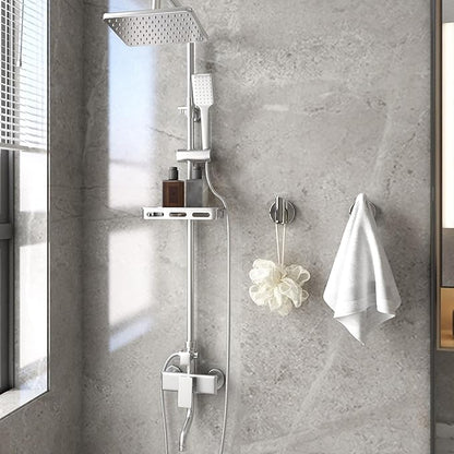 Towel Hooks for Bathroom 2 Packs Screw- in Chrome Finish Wall Mount Towel Holder Towel Rack, Heavy Duty Robe Coat Loofah Hooks for Shower, Kitchen,Hotel, Pool Tile, Brick Modern Style Decor Wall Hooks