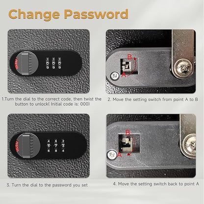16 Key Lock Box Wall Mount, Smart Key Cabinet, use One Time Password,Fixed Code, Bluetooth, Wi-Fi Remote, Key Unlock, Security Lockbox Organizer for Valets, Hotel, Car, Office Key Management & Storage