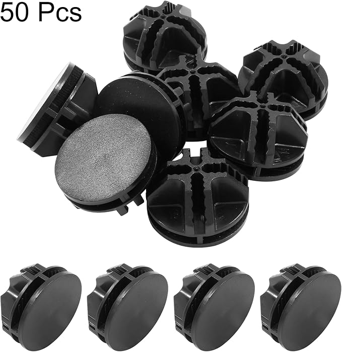 50 Pcs Wire Cube Connectors, Plastic Grid Cube Organizer Connector for Modular Closet Storage Organizer and Wire Shelving (Black)
