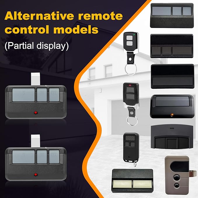 893LM 893Max 971LM for LiftMaster Chamberlain Craftsman Garage Door Opener Remote, 3-Button 120ft Range Rolling Code Replacement Remote, 41A5034 Safety Sensor Kit Compatible