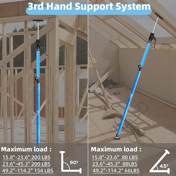 Aluminum Handle Cabinet Jack for Installing Cabinets 4PC,15.8-23.6 Inches 200LB Load Capacity Hand Support System,Premium Adjustable Cabinet Lift Jack&Support Pole,Perfect for DIY Enthusiasts