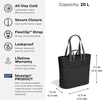 Hydro Flask Carryout Tote - Insulated Tote Bag - 20 L Capacity in Oat