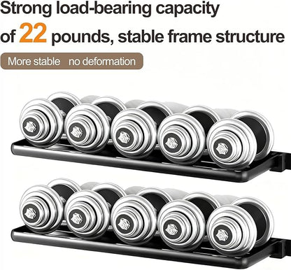 2 Pack Floating Shelves for Wall,Wall Folding Shelf Floating Shelves for Bathroom Black Floating Shelves with Thickened Aluminum Alloy, Rust-Proof for Bathroom Kitchen (Black)