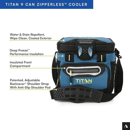 Titan by Arctic Zone Deep Freeze Cooler - Zipperless Hardbody Cooler - Deep Freeze Insulation, HardBody Liner, and SmartShelf