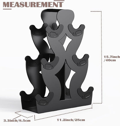 Dumbbell Rack, Stand Only, No Install Needed Small Weight Rack with Dumbbell Protector Edge,Suitable for Rubber-Coated Dumbbells
