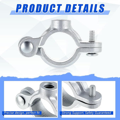 20 Pack 1/2" Split Ring Pipe Hanger for Thread Rod Galvanized Iron Mounting Bracket Support for Tubing Wall Ceiling Mount Combination Industrial Decor