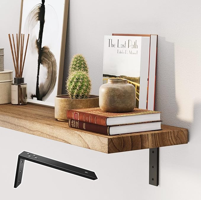 Countertop Support Brackets 3 Pack L Bracket Countertop Brackets 10" x 6" x 2.5" Heavy Duty 3/8" Thick Shelf Brackets Metal Corbels L Shape Bracket for Wood Shelf/Quartz/Granite/Concret Countertops