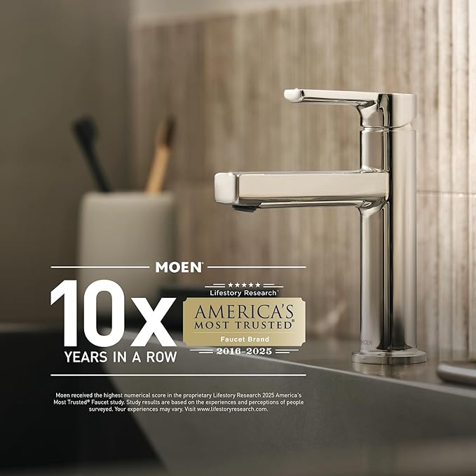 Moen Donnor Collection Chrome 6.25-Inch Diameter Wall Mount Contemporary Bathroom Hand-Towel Ring, P5860