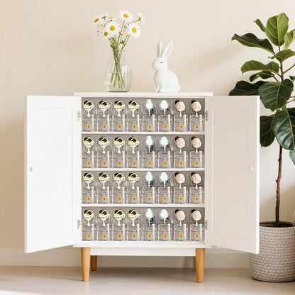 Clear Shoe Slots Organizer 20Pack Shoe Stacker Rack Organizer for Closet Adjustable Shoes Holders Space Saver Zapateras Organizers