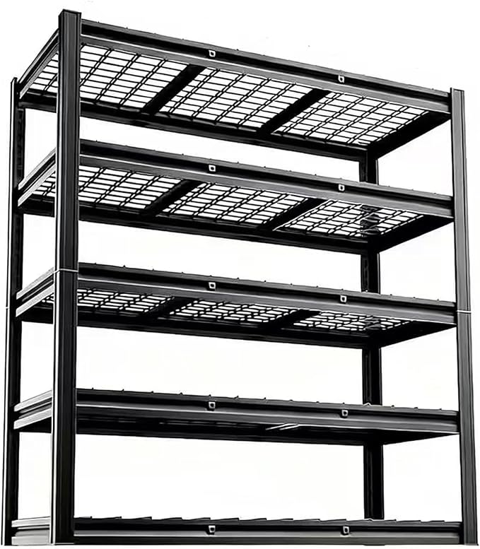 Garage Shelving, Heavy Duty Storage Shelves Metal Shelf Unit Adjustable Industrial Storage Racks for Shop,Warehouse,Basement (84H*62W*24D, 5)