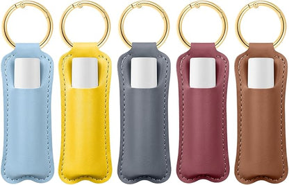 HEYSKAY Lip Balm Holder Keychain,Stocking Stuffers Gifts Lipstick Keychain Holder Compatible with Chapstick,Lipgloss Keychain