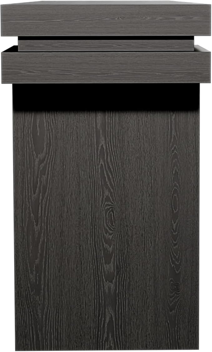 66" Extra Wide Real Wood Veneered Console Table,Minimalist Sofa Behind Couch Table for Entryway,Hallway,Living Room,Home Office,Black