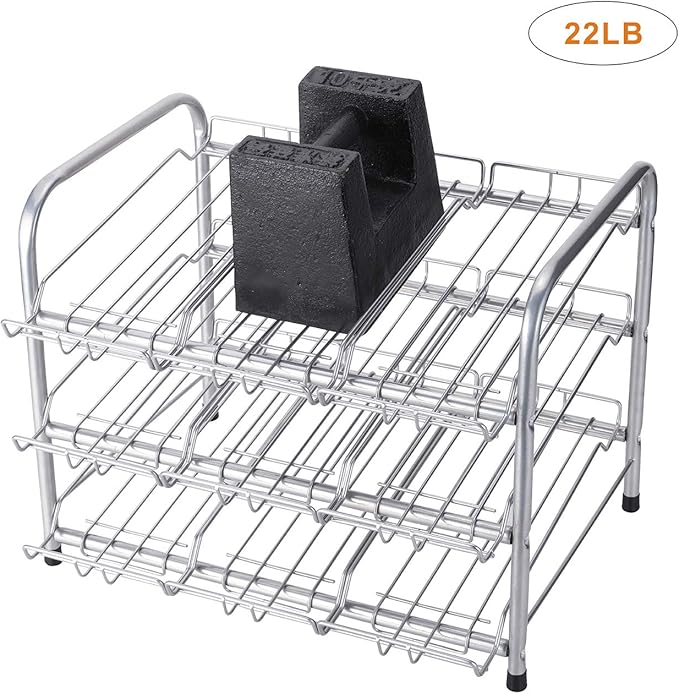 Rice rat Can Organizer for Pantry, Can Rack Can Storage Dispenser for Canned Food (3 tiers)