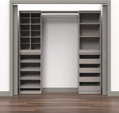 ClosetMaid Modular Storage Shelf Unit with 3-Shelves, Taupe