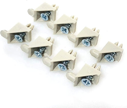 ReplacementScrews Beige Shelf Support Pins Compatible with IKEA Part 115344 (Pax, KOMPLEMENT) (Pack of 8)