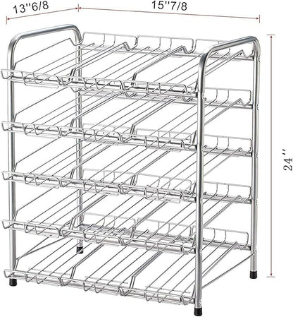 Rice rat Can Organizer for Pantry, Can Rack Can Storage Dispenser for Canned Food (5 tiers)