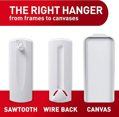 Command Sawtooth Picture Hangers, 4 Frame Hangers and 8 Command Strips, Damage-Free Hanging Sawtooth Frames, No Tools Wall Hooks for Christmas Decorations, Holds up to 4 lb (Pack of 2)