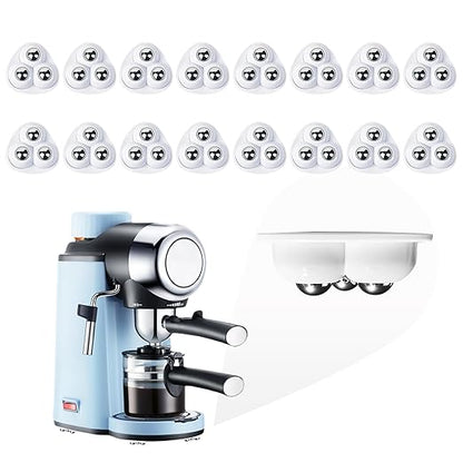 Self Adhesive Caster Wheels for Countertop - Furniture Sliders & Appliance Rollers for Kitchen, Coffee Machine, Blender, Oven - Easily Solves The Problem of Desktop Sliding (White, 16pcs)