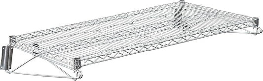 Heavy Duty Chrome Wire Storage Wall Shelf (24" x 30")