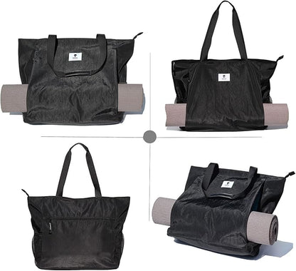 ESVAN Yoga Mat Bag Yoga Tote Carrier Shoulder Bag Carryall Tote for Office,Yoga,Pilates,Travel,Beach and Gym
