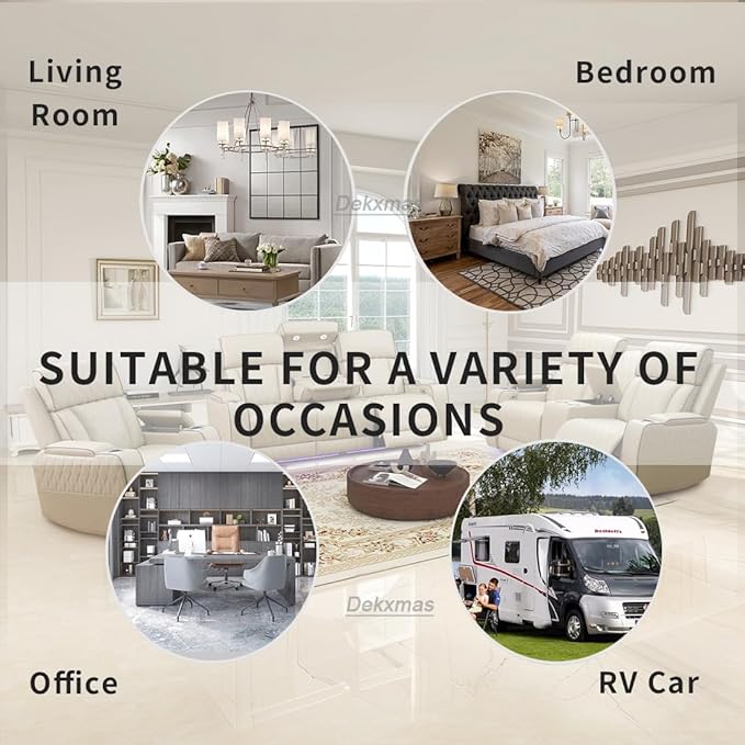 Living Room Furniture Sets, Power Reclining Sofa Set with USB Port, Beige Leather Power Recliner Sofa, Loveseat and Chair with Storage Console/LED Light/Cup Holdersfor Apartment