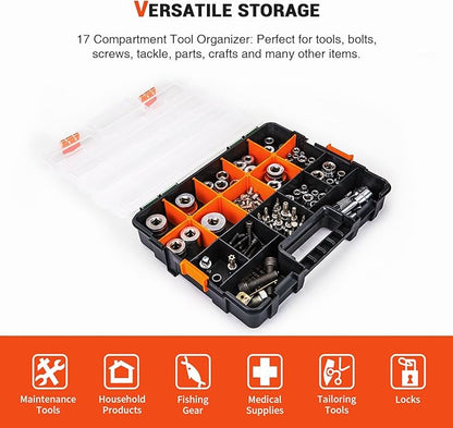 P-SH-Tote Shelf Kit for Van Shelving Storage, 3 Plastic Storage Box w/ 1 set Organizer Holder for Small Parts, Screws and Hardwares