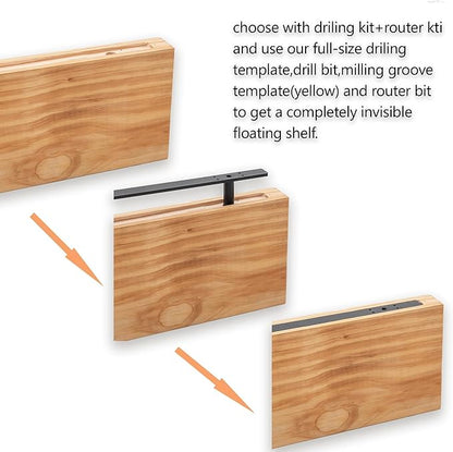 Floating Shelf Bracket ,Hidden Shelf Brackets (Outfit Normal Build kit 16 inch -New)